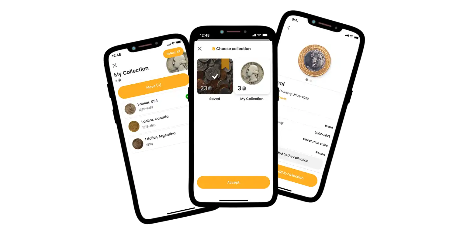 Keeping a collection via Coin ID Scanner.