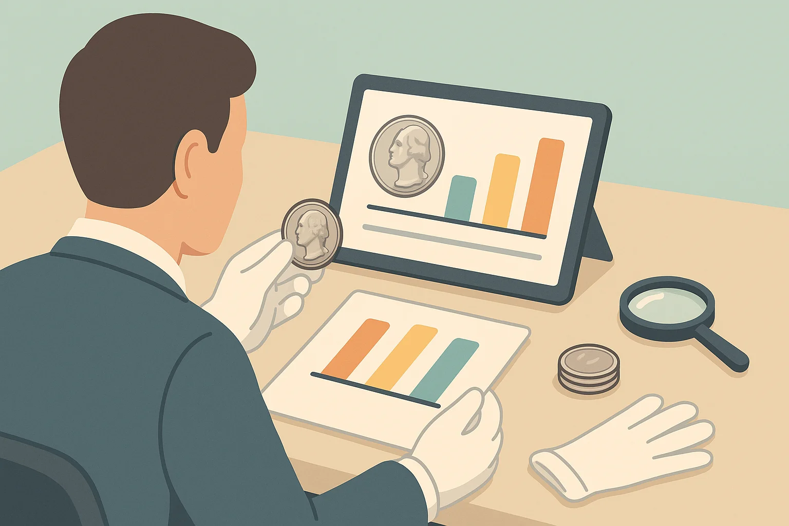 A collector is observing statistics about the ‘In Cod We Trust’ 2023 quarter.
